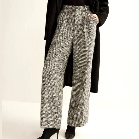 Commense Pants - Commense Wool-Blend Tweed Pants